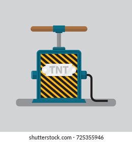 Detonator for tnt vector illustration.