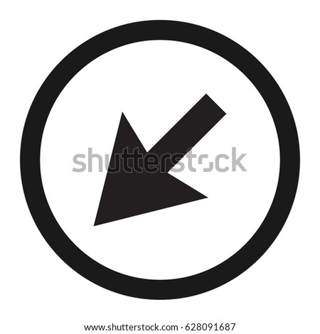 detour to the left sign line icon, Traffic and road sign, vector graphics, a solid pattern on a white background, eps 10