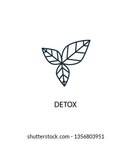 detox concept line icon. Simple element illustration. detox concept outline symbol design. Can be used for web and mobile UI/UX