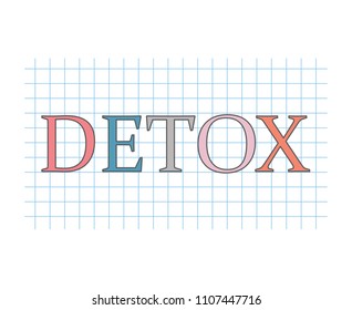 detox concept- vector illustration