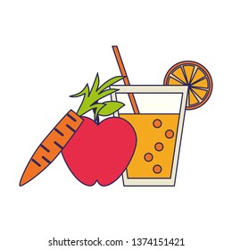 Detox fitness smoothie blue lines