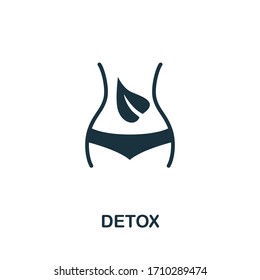 Detox icon. Simple illustration from biohacking collection. Creative Detox icon for web design, templates, infographics
