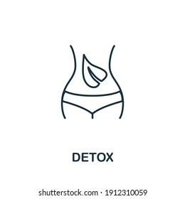 Detox icon. Simple illustration from biohacking collection. Creative Detox icon for web design, templates, infographics svg
