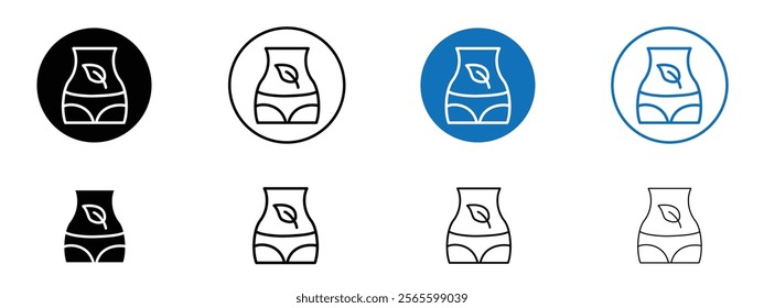 Detox icons in black and blue colors