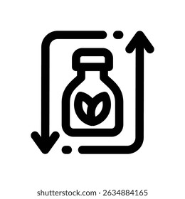 detox line icon. Clean and minimalist vector icon for websites, mobile apps, presentations, and logos. Fully scalable and customizable for any project.