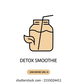 símbolo detox smoothip símbolo vectorial para web infográfica