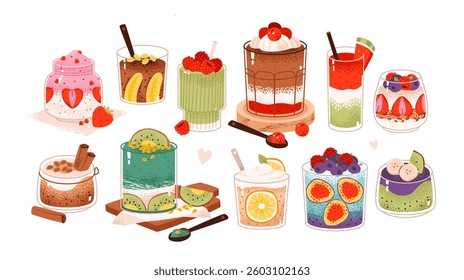Detox smoothie made with fresh fruit and nutritious ingredients. Refreshing fruit drink with kiwi, banana, and berries. Organic and protein-rich smoothie for wellness and summer.