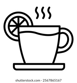 Detox Tea Icon Element For Design