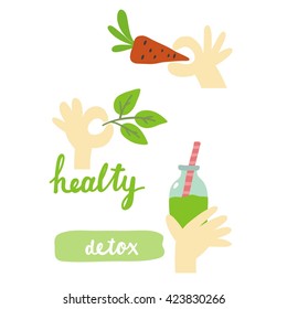 Detox vector print