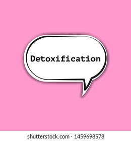 Detoxification Smoothie Label - hand drawn lettering poster banner art