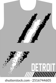 detroid print for t-shirt graphic vector