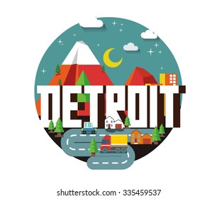 Detroit city in Michigan