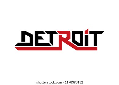 Detroit typography design vector, for t-shirt, poster and other uses