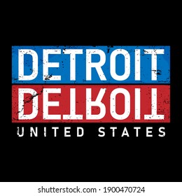 Detroit typography design vector, for t-shirt, poster and other uses