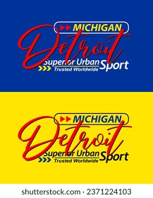 Detroit urban calligraphy typeface superior vintage, typography, for t-shirt, posters, labels, etc.