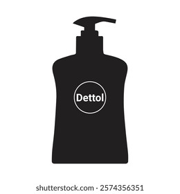 Dettol Bottle Silhouette Vector Logo