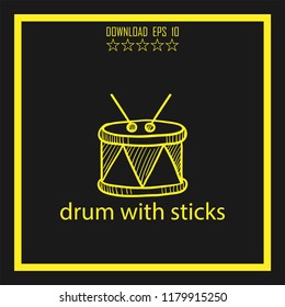 deum with sticks