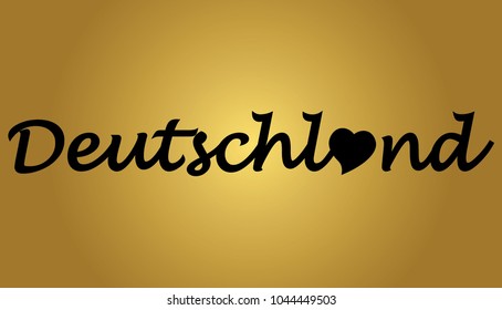 "Deutschland" Logo Type Writing