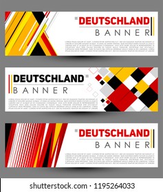 Deutschland modern banner template vector set design