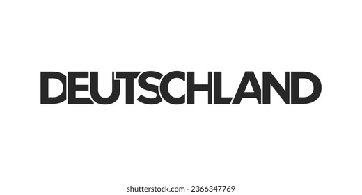 Deutschland, modern and creative vector illustration design featuring the city of Germany for travel banners, posters, web, and postcards.