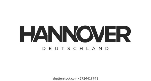 Deutschland, el diseño de Ilustración vectorial moderno y creativo con la ciudad de Alemania como símbolo gráfico y elemento de texto, sobre un fondo blanco, es perfecto para Anuncios de viaje, carteles y postales.