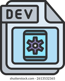 DEV Outline Filled Style Icon