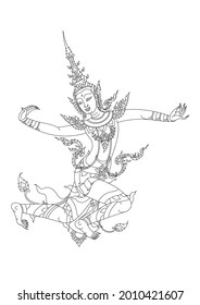 Deva laithai dance in fairyland