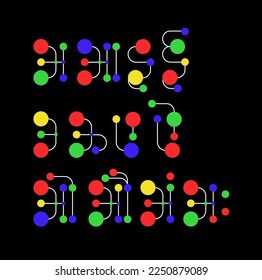 Devanagari letters design background. Abstract Devanagari Alphabets Background.