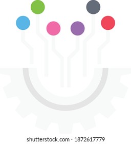 develompent vector colour flat icon