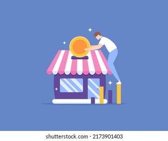 develop business and improve shop. property investment business. save to buy a shop. support small medium enterprises. financial assistance or funding. investors use money to help grow the business