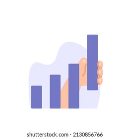 develop business, increase sales or investment profit, growth and increase in company profits, increase in salary and income. hands of businessmen trying to increase data traffic. flat cartoon