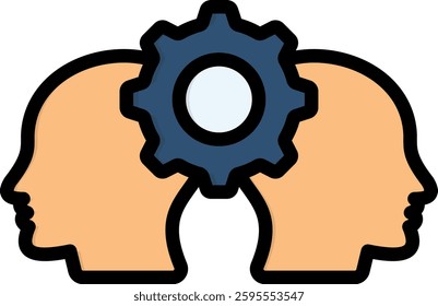 Develop Icon Lineal Color Vector Illustration
