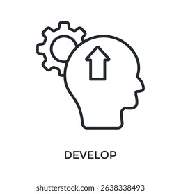 Develop Icon Outline Style. Vector Illustration For Graphic Design