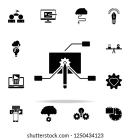develop mechanisms icon. Concentration icons universal set for web and mobile