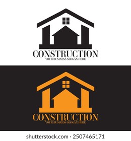 develop real estate, property, luxury, home,  roofing realtor building logistics and construction business logo design