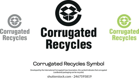 Desarrollado por la International Corrugated Case Association, este símbolo indica que los envases de cartón ondulado se pueden reciclar.