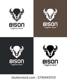 Developed for eco organizations and startups requiring a strong and recognizable bison symbol.