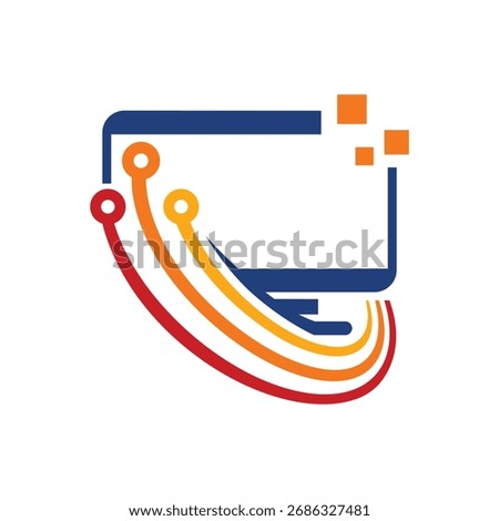 developer abstract logo modern style