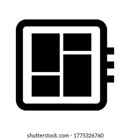 Developer board icon vector isolated on white background.