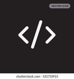 Developer coding icon illustration isolated vector, programming sign symbol