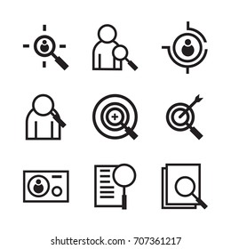 developer icon set. Contains such Icons as marketing, network, development, search