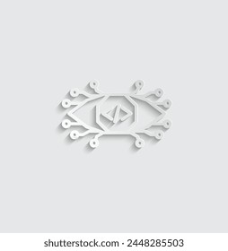 it developer icon vector coder icon