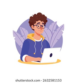 Ilustração do vetor do desenvolvedor.  Arquivo EPS 10