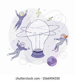 Developers with light bulb