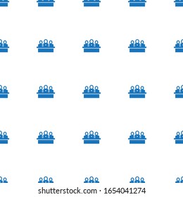 developers team icon pattern seamless isolated on white background. Editable filled developers team icon. developers team icon pattern for web and mobile.