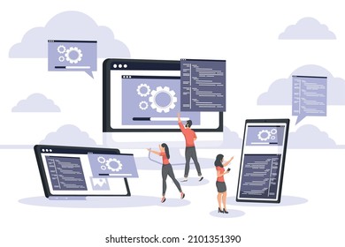 developers web and devices icons