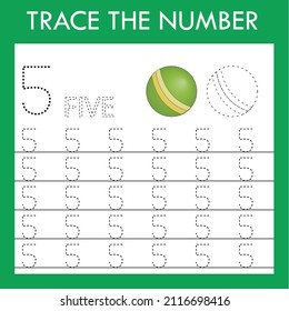 Developing an activity for children, the tracing  the lines ofgreen balls. Logic game for children.
