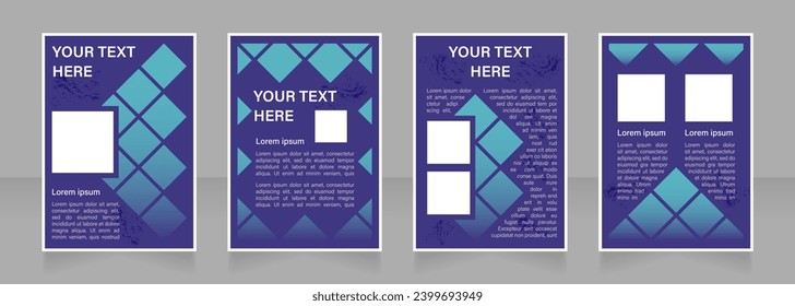 Developing new innovations blank brochure layout design. Entrepreneurship. Vertical poster template set with empty copy space for text. Premade corporate reports collection. Editable flyer paper pages