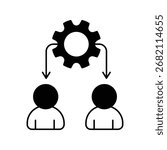 Developing Others icon with white background vector stock illustration