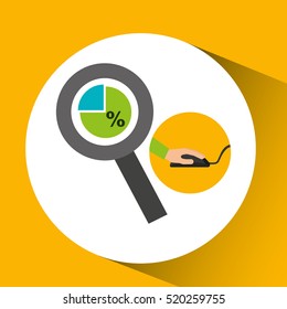 development app technology chart search vector illustration eps 10
